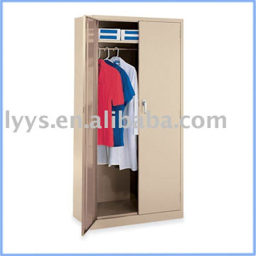 fully assembled steel wardrobe storage cabinet for home furniture